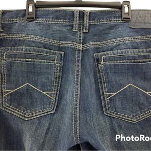 TK Axel Treadwell Relaxed Straight Leg Men's  Blue Denim Jeans  Sz 38 x 32